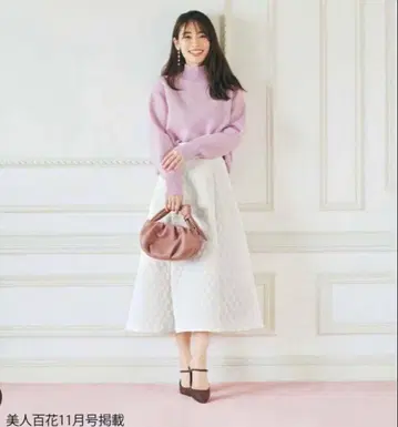 [새상품급] 아푸와이저 리셰*퀼팅 플레어 스커트