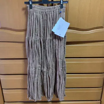 락 마운트 베이지 롱 스커트 S