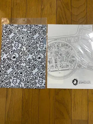 박람회 EXPO 미야쿠미야쿠 클리어 파일 회장도 블랙 미야쿠미야쿠 2장