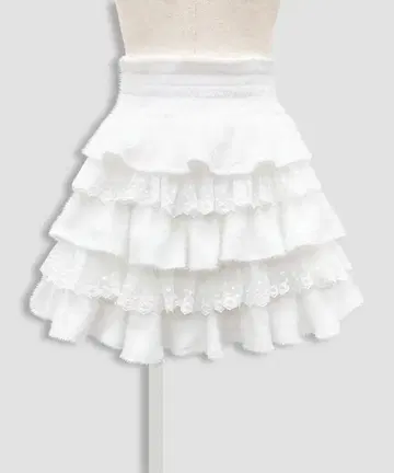 포인트 레이스 캉캉 스커트