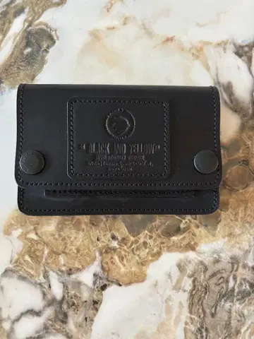 Rats 블랙 가죽 접이식 지갑