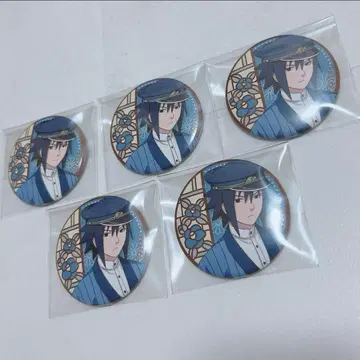 NARUTO 서생 TSUTAYA 캔뱃지 우치하 사스케 꽃 세트