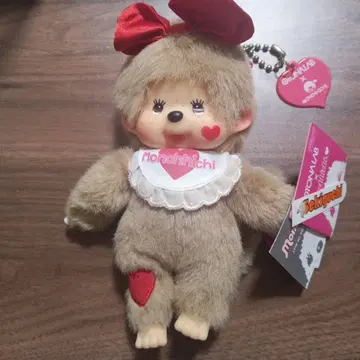 OTONALAB x Monchhichi 봉제 인형 빨간 리본