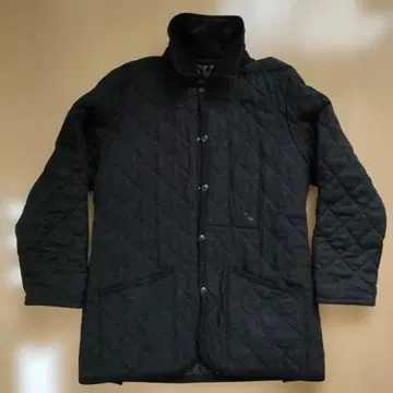 LAVENHAM 블랙 퀼팅 자켓