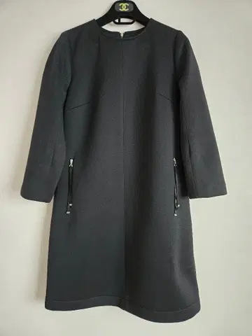 르네 베이직 블랙 본딩 원피스 36