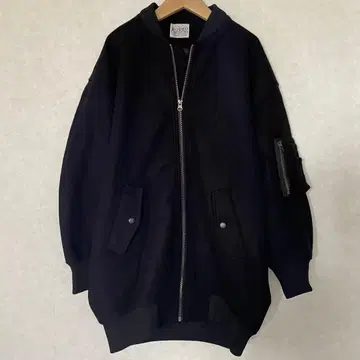 로데오 크라운 오버 사이즈 블루종 블랙 점퍼 아우터