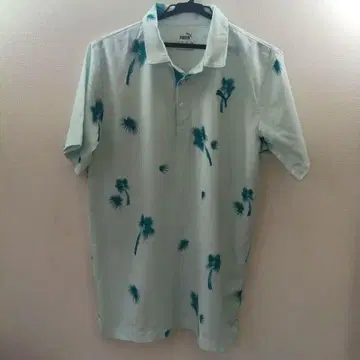 PUMA 팜트리 패턴 피케 셔츠