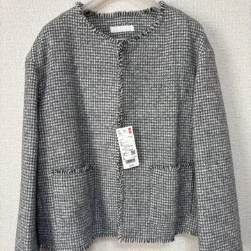유니클로 트위드 자켓