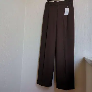 미사용 새상품 NANO UNIVERSE 브라운 캐주얼 와이드 팬츠