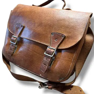빈티지 가죽 숄더백 브라운 천연 가죽 메신저 빈티지