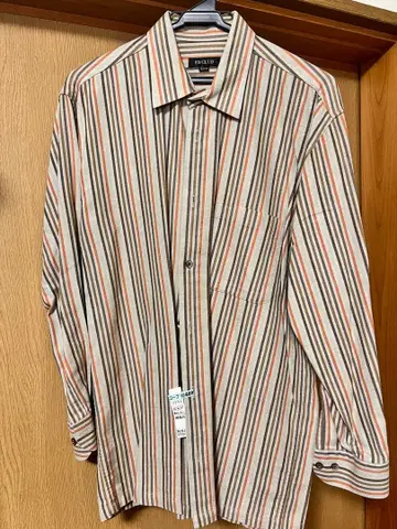 새상품급 EX-CLUB 스트라이프 긴팔 셔츠 L 사이즈