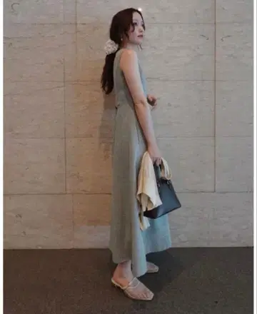 LAGUNAMOON 프론트 ZIP 믹스 원피스