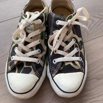 컨버스 올스타 카모플라쥬 스니커즈 US4