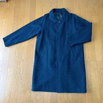 SHIPS 스텐카라 코트 M 네이비 체크