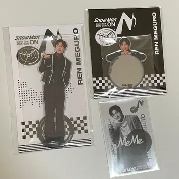 메구로 렌 ON 아크릴 스탠드 거울 스티커 클리어 스티커