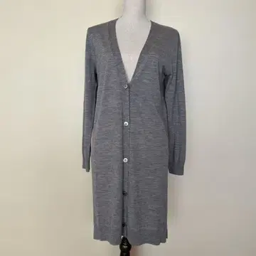 띠어리 그레이 롱 가디건 V넥 사이즈 S