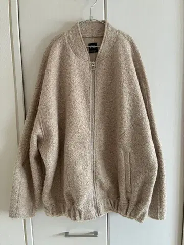 ZARA 부클레 오버 사이즈 봄버 자켓 M-L