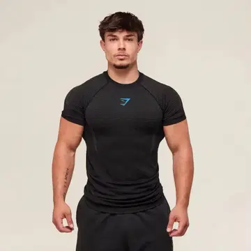 Gymshark ONYX V5.0 티셔츠 블랙 사이즈: S