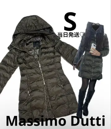 당일 발송 Massimo Dutti 후드 부착 다운 자켓 M