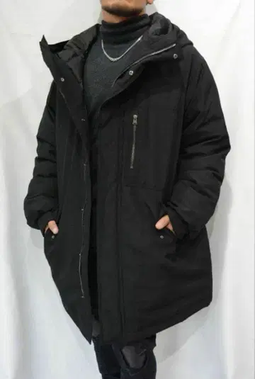 백래쉬 오버 사이즈 다운 자켓 backlash 블랙 XL