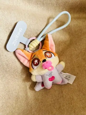 귀여운 Disney 주토피아 피닉 봉제 인형 핸드폰 액세서리