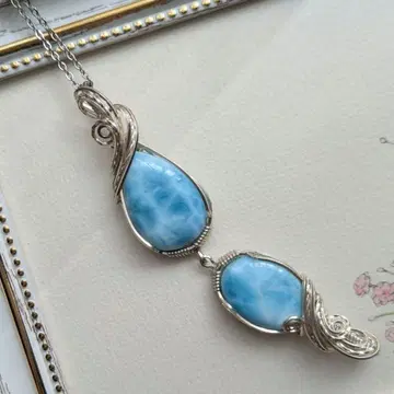 silver935 W 라리마 와이어 아트 펜던트 탑