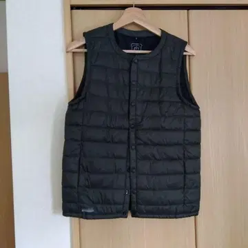 올리브 그린 퀼팅 다운 베스트 워크맨 배터리 없음