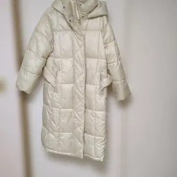 GAP 아이보리 롱 다운 자켓 L 사이즈 남녀 공용