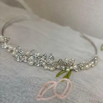 티아라 낮음 결혼식 브라이덜