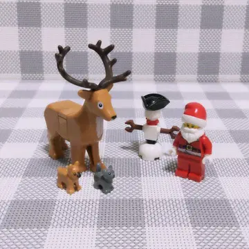 [ 새상품 ] LEGO 미니 피규어 정품 루돌프 산타 눈사람 묶음