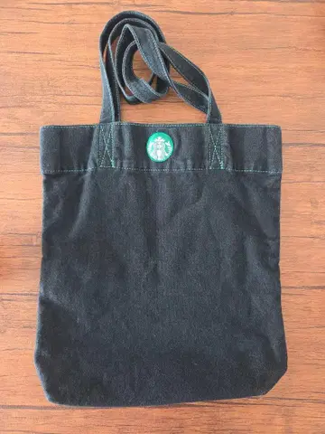 스타벅스 블랙 캔버스 숄더백