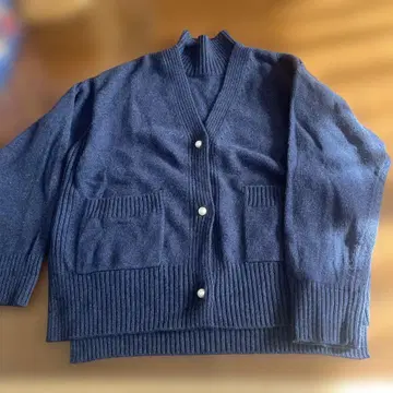 네이비 니트 가디건 사이즈 6