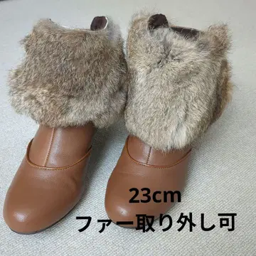 여성용 숏부츠 퍼 탈부착 가능 23cm