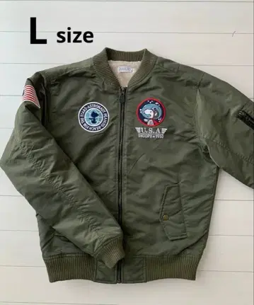 [ 새상품급 ] PEANUTS 스누피 MA-1 자켓 보아 안감 L 사이즈