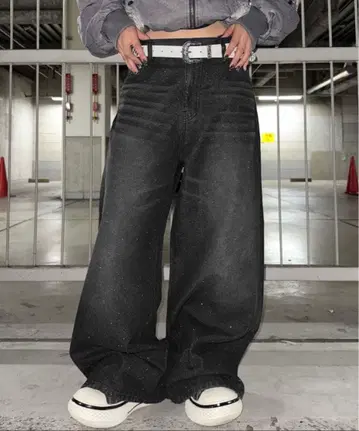 세다클 sedacle 글리터 가공 커브 데님