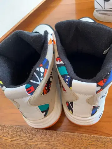 컬러풀 하이컷 스니커즈 귀여운 농구 size45