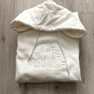 화이트 라운지 후드티 L