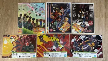 제일복권 디지몬 시리즈 에반게리온 클리어 포스터 묶음 판매