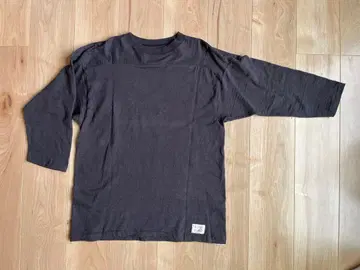 웨어하우스 7부 소매 풋볼 T 흑먹색 t셔츠