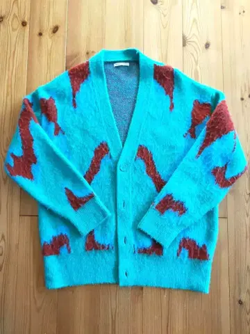 ZARA 터콰이즈 브라운 가디건