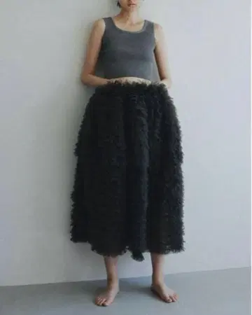 미사용! Biby. DARLENE SHUSHU SKIRT 그레이