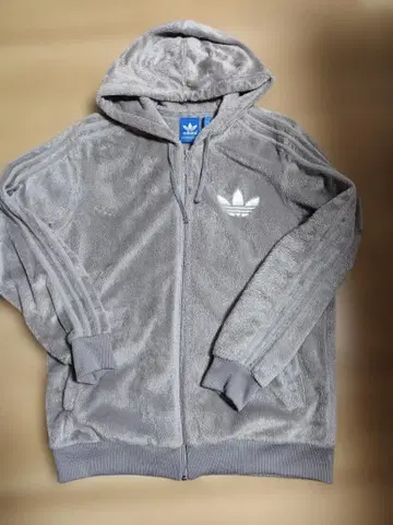 adidas 플리스 후드티 그레이 남녀 공용