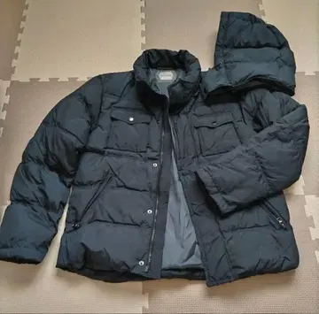 DoCLASSE 다운 자켓 남성용 네이비 네이비 컬러 후드 겨울