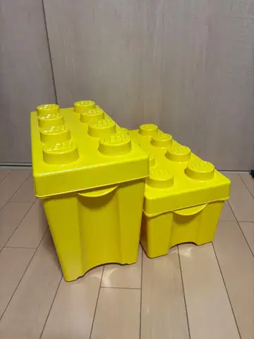 레고 (LEGO) 옐로우 컬러 아이디어 박스 빈 박스 2개