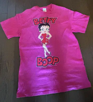 Betty Boop 베티 부프 구제 의류 T셔츠 핑크