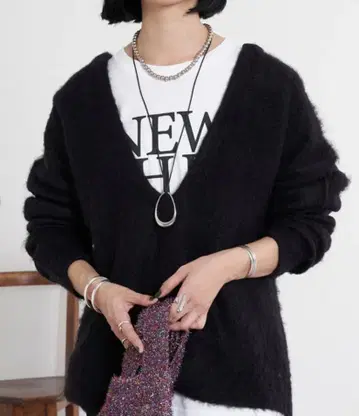 SHENERY 후드 튜닉 니트