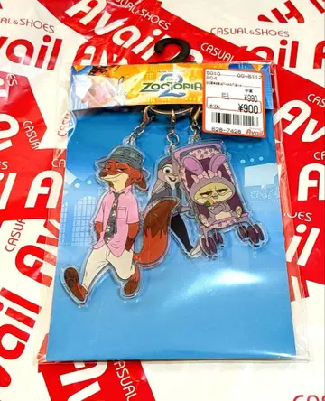 주토피아 아베일 3연 아크릴 참 닉&주디&듀크 미개봉