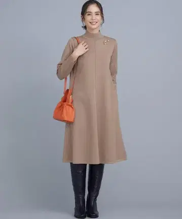 [ 새상품급 ] 쿠미쿄쿠 L ELENA 리시 니트 롱 원피스 size 7