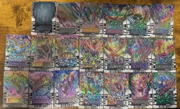 라이드 케미 트레이딩 카드 레인보우 레어 세트 가면라이더 갓챠드