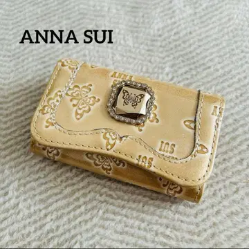 ANNA SUI 안나수이 키케이스 5연 에나멜 버터플라이 올 패턴 골드